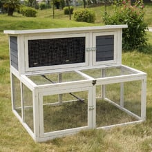 90cm Wooden Rabbit Hutch